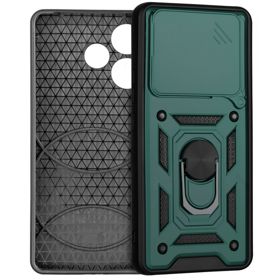 Etui pancerne do Oppo A5 Pro 5G, CamShield Slide, zielone