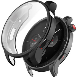 2w1 Etui z osłoną na ekran do Amazfit GTR 4 46mm, Czarne