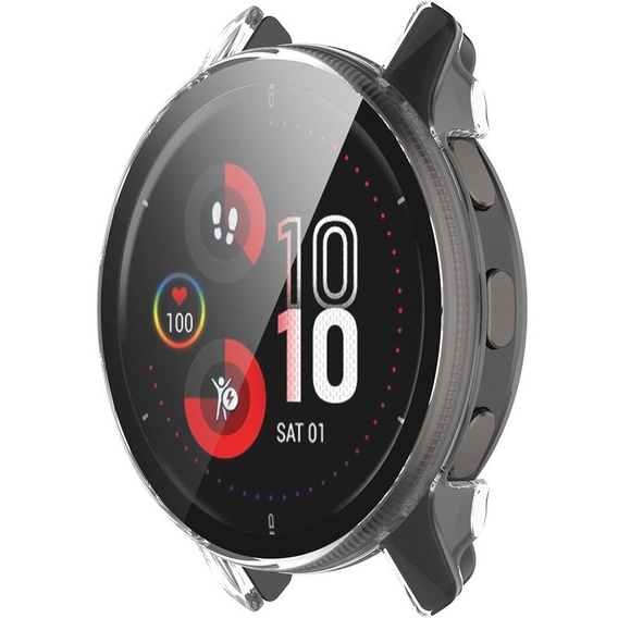 2w1 Etui + Szkło Hartowane do Garmin Venu 2 Plus, Przezroczyste