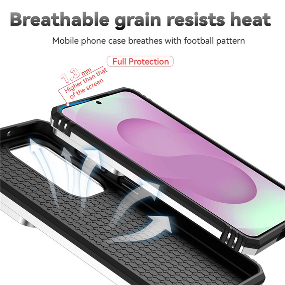 Etui pancerne do Samsung Galaxy S26, CamShield Slide, srebrne