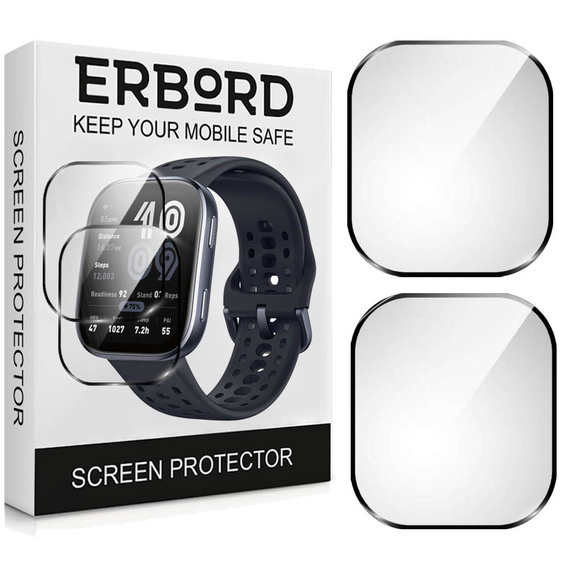 2x Szkło Hybrydowe ERBORD do Amazfit BIP 6