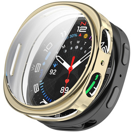 2w1 Etui z Osłoną na Ekran do Samsung Galaxy Watch 8 44mm, Złote