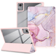 Stylowe etui do Lenovo Tab M11 – Smartcase Hybrid Marble różowe