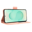 Etui z klapką do Samsung Galaxy S25 Edge, Card Slot, różowe