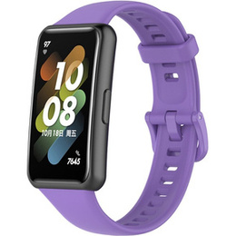 Pasek Silikonowy do Huawei Band 7, Fioletowy