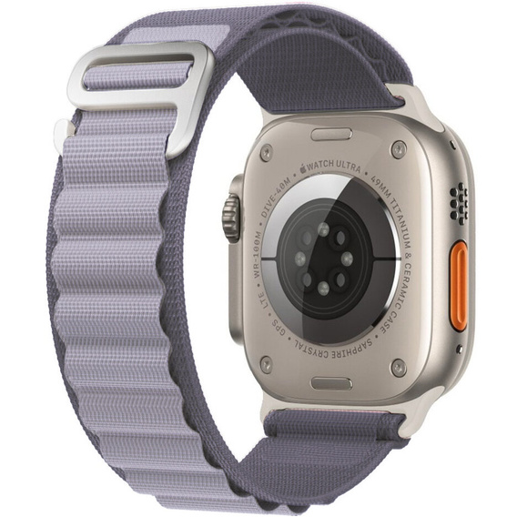 Pasek Nylonowy do Apple Watch 1/2/3/4/5/6/7/8/9/10/11/SE Ultra 1/2/3 42/44/45/46/49mm, Szary