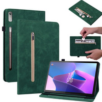 Etui do Lenovo Tab P11 Pro Gen 2 TB132FU TB132XU 11.2", Wallet Pen Slot, zielone