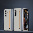Etui ze szkłem i rysikiem do Samsung Galaxy Z Fold7 – szare