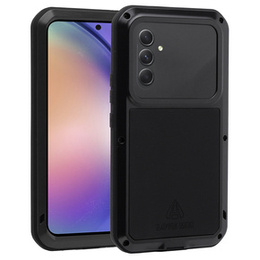 Etui Love Mei do Samsung Galaxy A54 5G, pancerne ze szkłem, czarne