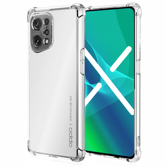 Etui do Oppo Find X5 Pro, Dropproof, Przezroczyste