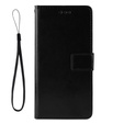 Etui z klapką do Oppo A16, Crazy Horse Wallet, czarne