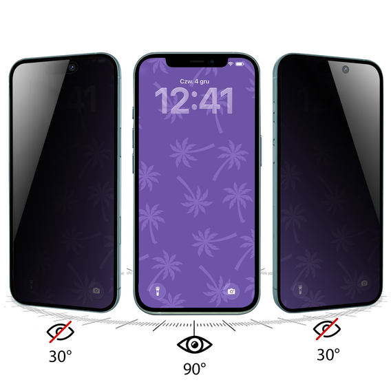 Szkło Hartowane Prywatyzujące Shy Palm do iPhone 11 Pro