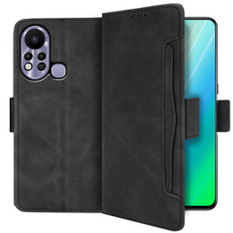 Etui z klapką do Infinix Hot 11s, Card Slot, czarne