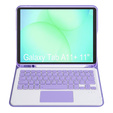 Etui z klawiaturą Bluetooth i touchpadem do Samsung Galaxy Tab A11+ – fioletowe