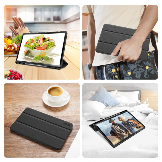 Etui Dux Ducis Domo Series do Samsung Galaxy Tab S10 FE+ Plus – czarne