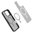 Etui z MagSafe Spigen do iPhone 16 Pro Max, Ultra Hybrid, przezroczyste / czarne + Szkło Hartowane 9H