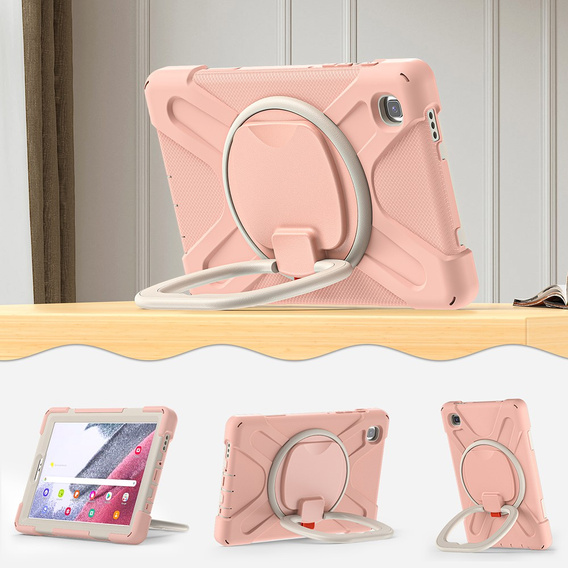 Etui dla dzieci do Samsung Galaxy Tab A7 Lite 8.7 T220/T225, Pancerne, dziecięce, Rose gold różowe