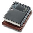 Etui z klapką do Samsung Galaxy Z Flip 4 5G, LC.IMEEKE, brązowe