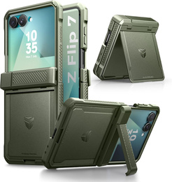 Etui pancerne do Samsung Galaxy Z Flip7 5G, Dexnor, zielone