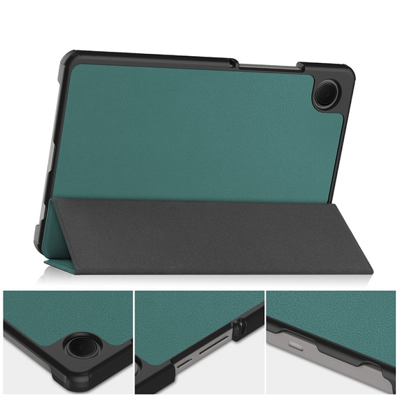 Etui z klapką do Samsung Galaxy Tab A11/A9, Smartcase, zielone