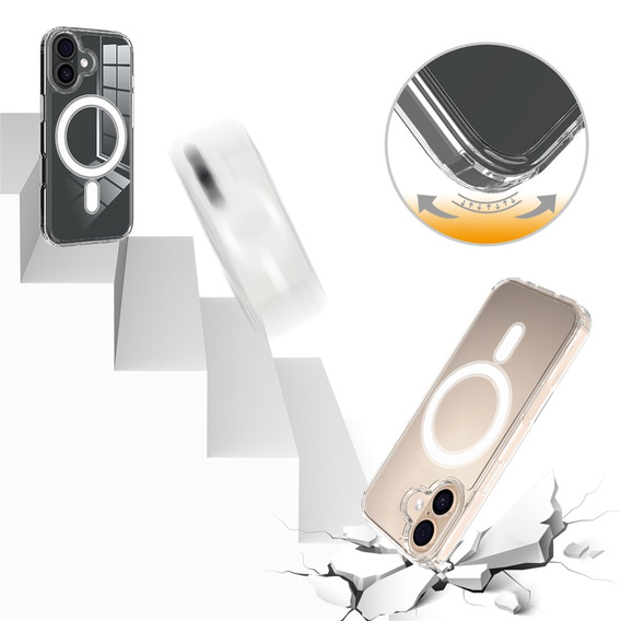 Etui do iPhone 17, do MagSafe, przezroczyste
