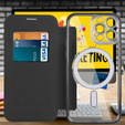 Etui z klapką do iPhone 13 Pro Max, RFID Wallet MagSafe z ochroną aparatu, czarne