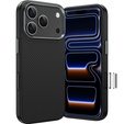 Etui BENKS Kevlar Armor PRO do iPhone 17 Pro, Carbon Fiber 600D A069, do MagSafe, aktywny przycisk – czarne