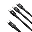 Baseus Rapid Series 3‑w‑1 kabel 20 W 1,5 m – czarny