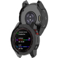 Etui silikonowe do Garmin Fenix 7, Przezroczysty Czarny