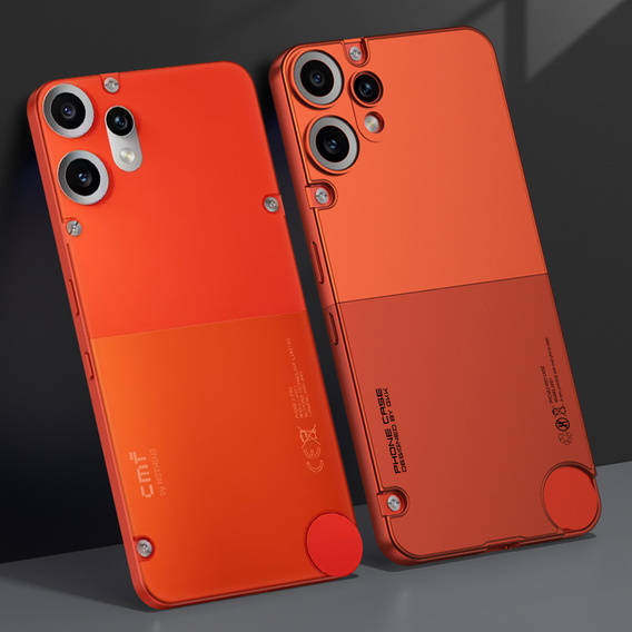 Etui do CMF Nothing Phone 2 Pro – kontrastowa obudowa z pełną ochroną - pomarańczowe