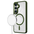 Etui do MagSafe do Samsung Galaxy S24, Hybrid Case, zielone