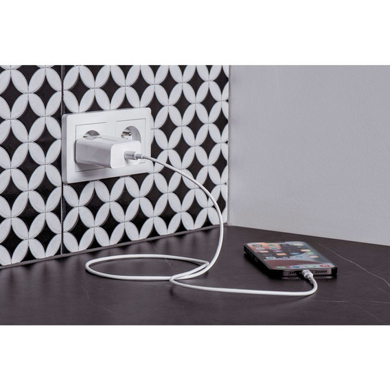 Forcell F-Energy TFK‑TC‑45WPD – Szybka ładowarka sieciowa USB-C 45 W QC4.0/PD - Biała