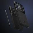 Etui Spigen do Samsung Galaxy S25 Ultra, Optik Armor, Czarne + Szkło Hartowane 9H
