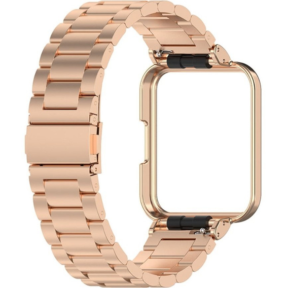 Bransoleta Stainless do Xiaomi Redmi Watch 2 Lite, Różowe złoto