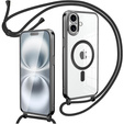 Etui do iPhone 17, Electro MagSafe, czarne + Smycz