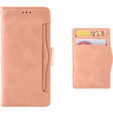 Etui z klapką do Xiaomi Redmi 13, Card Slot, różowe