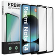 2x Szkło Hartowane do Xiaomi Redmi Note 14 5G / Poco M7 Pro 5G, ERBORD 3D pełne, szybka na cały ekran