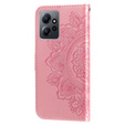 Etui z klapką do Xiaomi Redmi Note 12 4G, Mandala, różowe