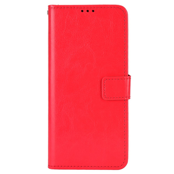 Etui z klapką do Realme C33, Crazy Horse Wallet, czerwone