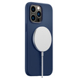 Etui Spigen do iPhone 14 Pro, Silicone Fit MagSafe, Navy Blue