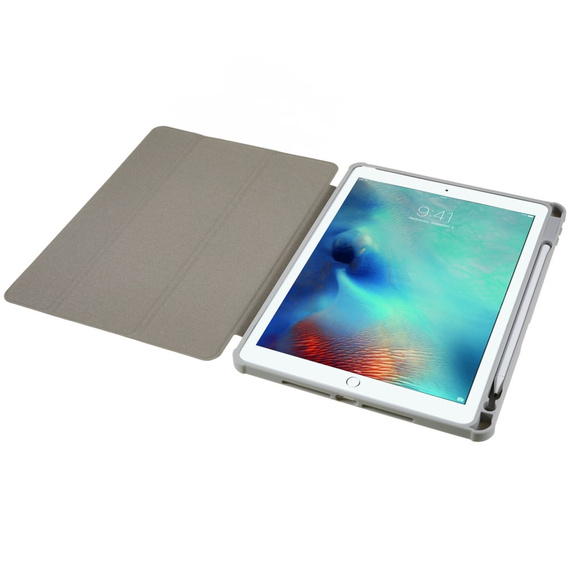 Etui do iPad 10.2" 2021/2020/2019 (9/8/7 gen.), Smartcase Hybrid, z miejscem na rysik, szare