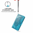 Etui z klapką do Motorola Moto G32, Butterfly, niebieskie