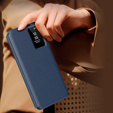 Etui z klapką do Samsung Galaxy S23 FE, Smart View Wallet, granatowe