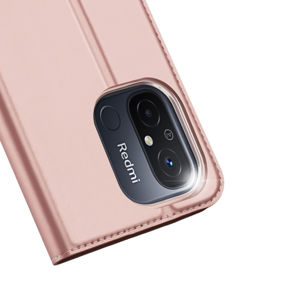 Etui Dux Ducis do Xiaomi Redmi 12C, Skinpro, różowe rose gold