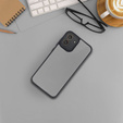 Etui do Xiaomi Redmi 13C / Poco C65, Matt Case, matowe / czarne + szkło 9H