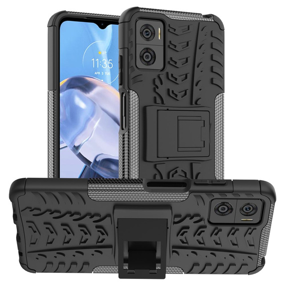 Etui do Motorola Moto E22 / E22i, Tire Armor, czarne