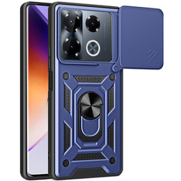 Etui pancerne do Infinix Note 40 Pro Plus, CamShield Slide, niebieskie