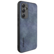 Zestaw Etui do Samsung Galaxy A54 5G, ERBORD Business, z blaszką do uchwytów samochodowych, Niebieskie + szkło