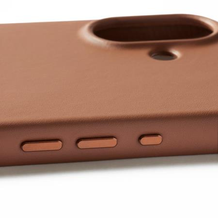 Etui Mujjo Skórzane do iPhone 17, MagSafe, brązowe