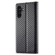 Etui z klapką do Samsung Galaxy A56 5G, Carbon LC.IMEEKE, czarne